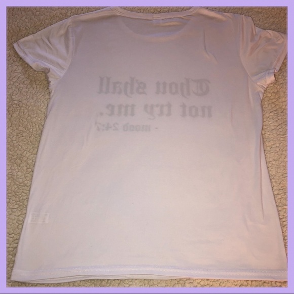 🤍White “Thou Shall Not Try Me” T-Shirt🤍 - Picture 3 of 8